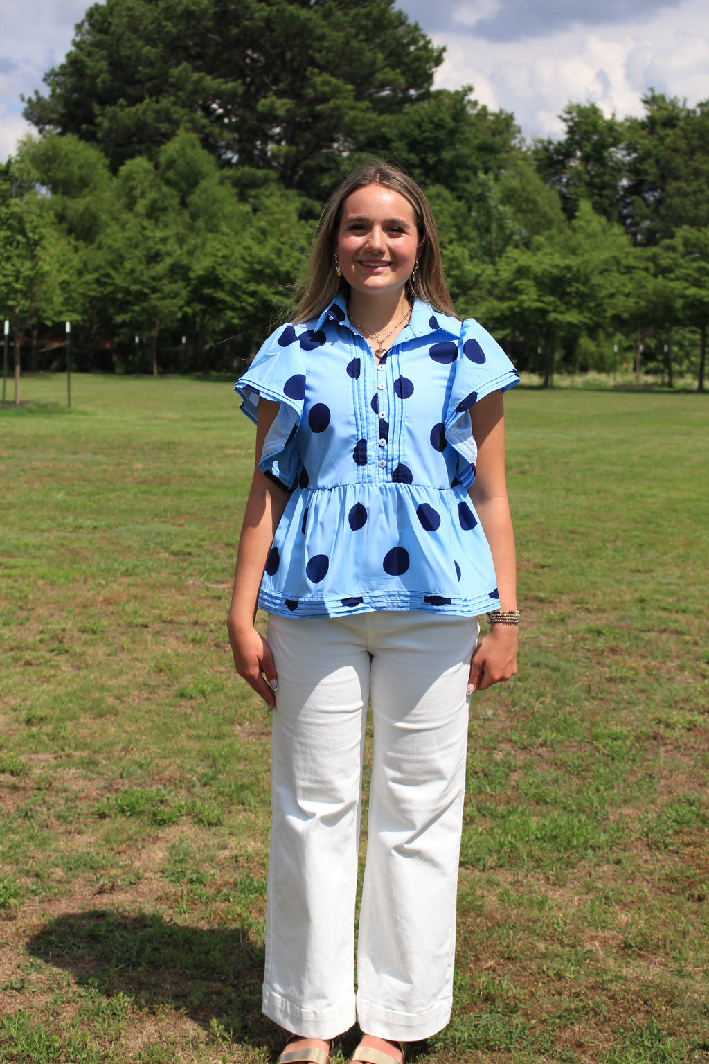 Vision of White - White - High Waist - Wide Leg - Full Length Jean