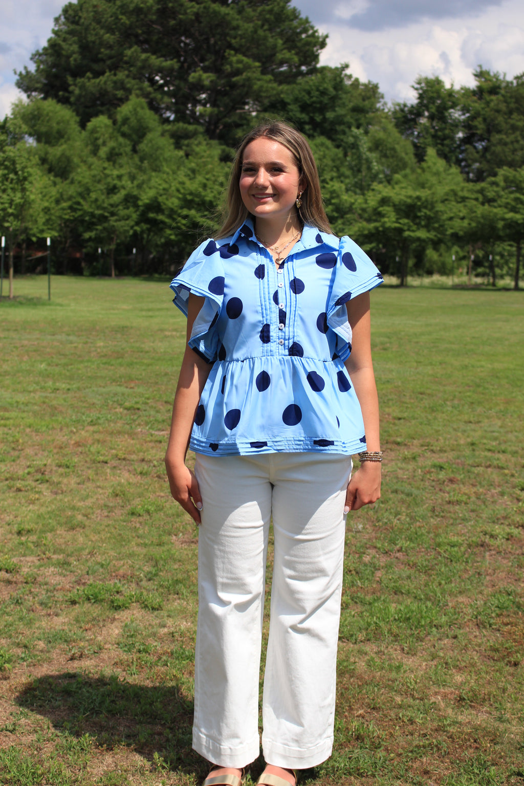Vision of White - White - High Waist - Wide Leg - Full Length Jean