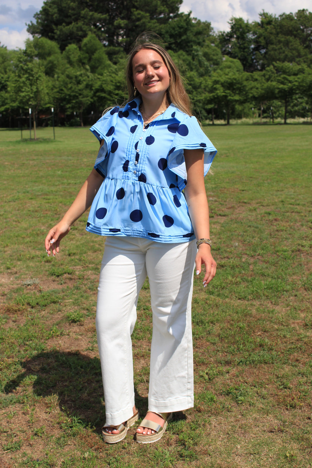 Vision of White - White - High Waist - Wide Leg - Full Length Jean