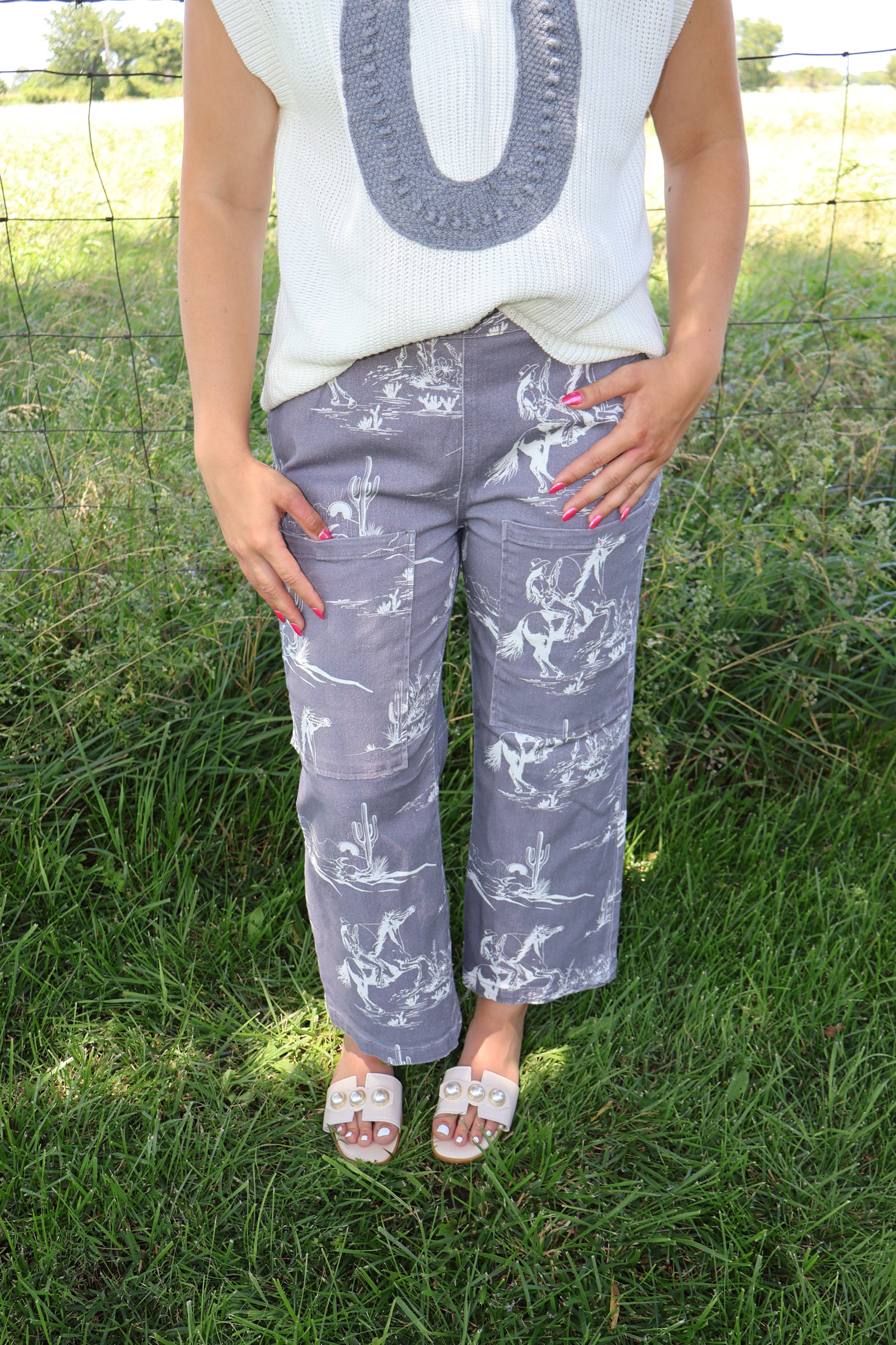 Wild West - Gray - Ankle Length Jeans