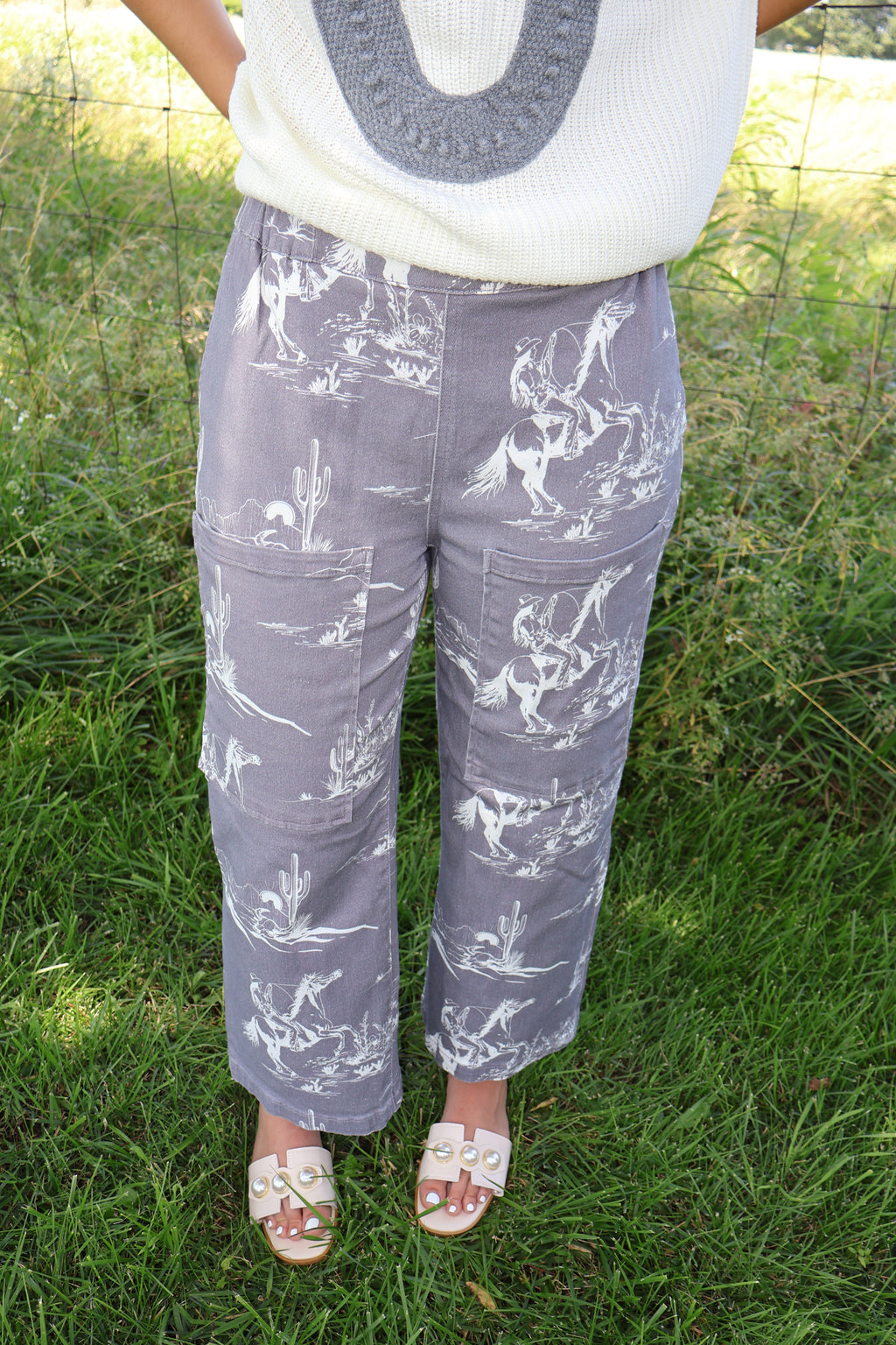 Wild West - Gray - Ankle Length Jeans