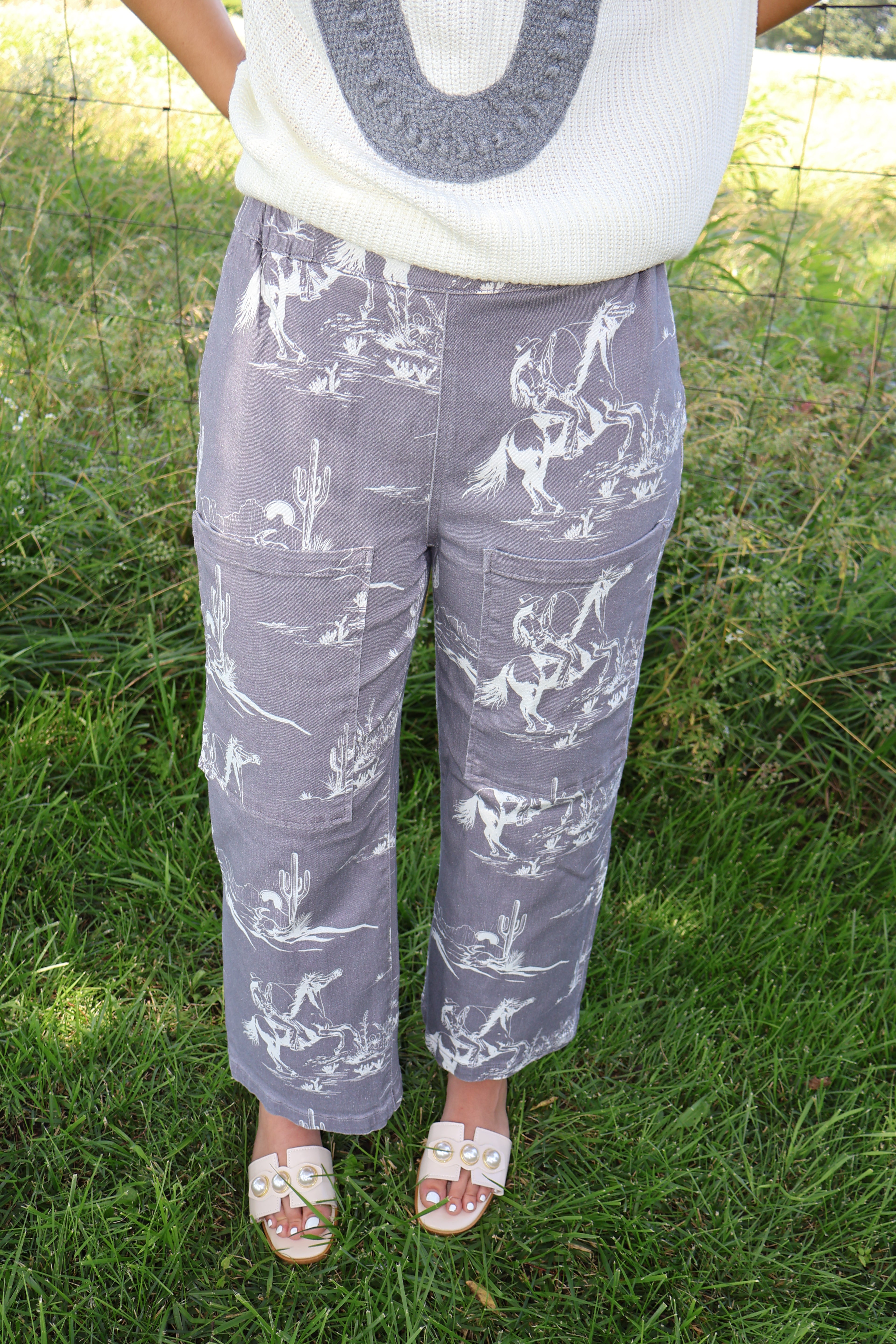 Wild West - Gray - Ankle Length Jeans