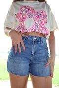 Raw Hem Dream - Beau Blue - Denim Shorts