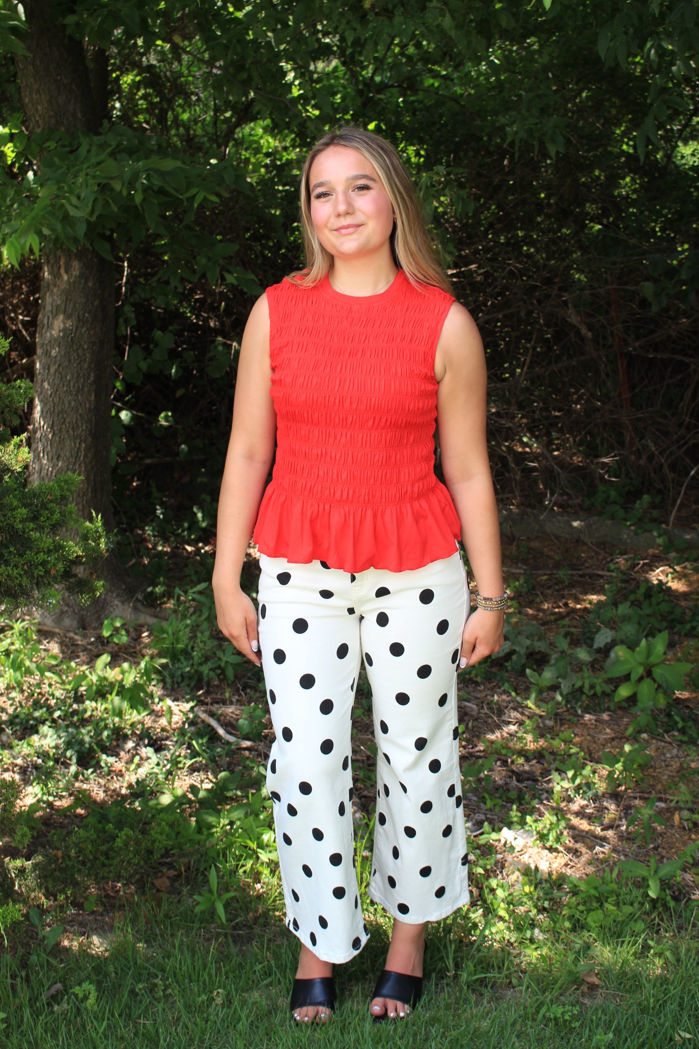 Back in Black - Spot On - Black and White - Ankle Length Jeans